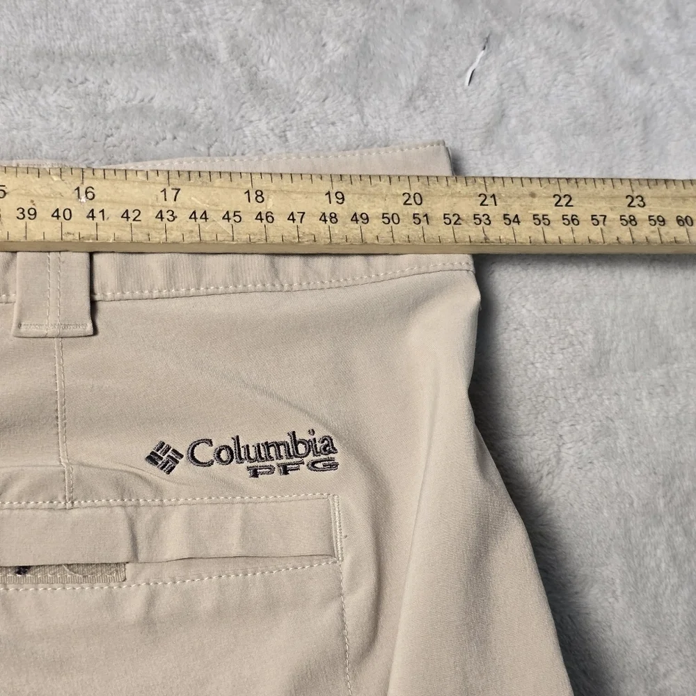 Columbia PFG Omni-Shield Pants Men Biege 40x32  Hiking Fishing